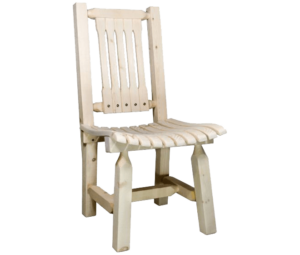 Rough Sawn Pine Patio Chair Unfinished