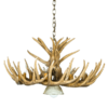 Whitetail 12 Antler Cascade Chandelier w/ Downlight