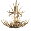 Mule Deer 16 Antler Chandelier