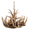 Whitetail 9 Antler Large Cascade Chandelier