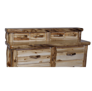 Image of Aspen Log 4 Drawer Jewelry Dresser