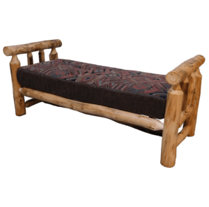Aspen Log Lounge Bench