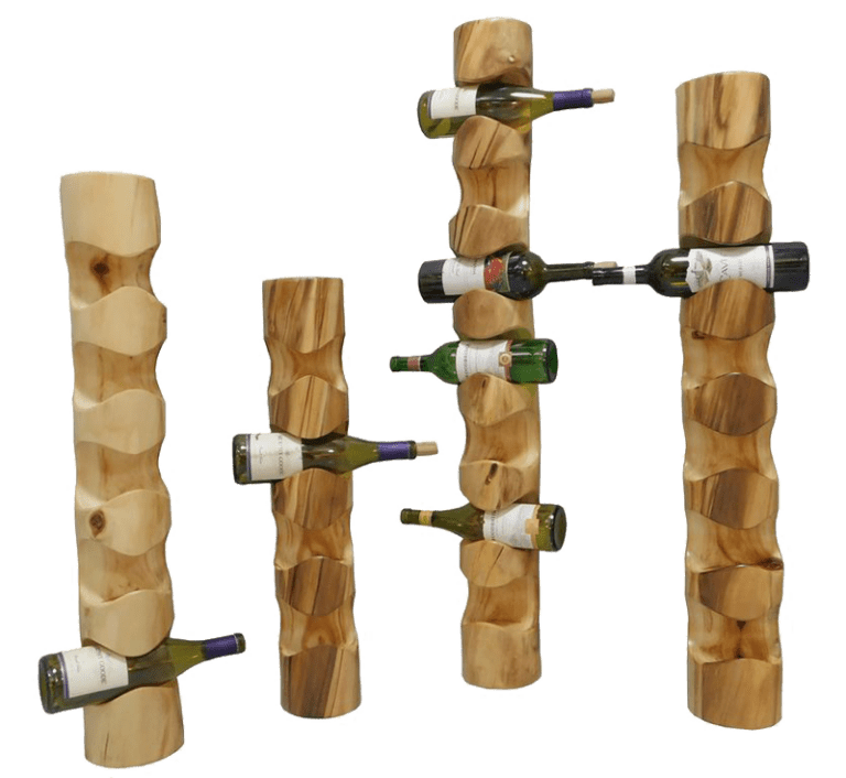 Aspen Log Wine Rack - Rustic Log Furniture of Utah